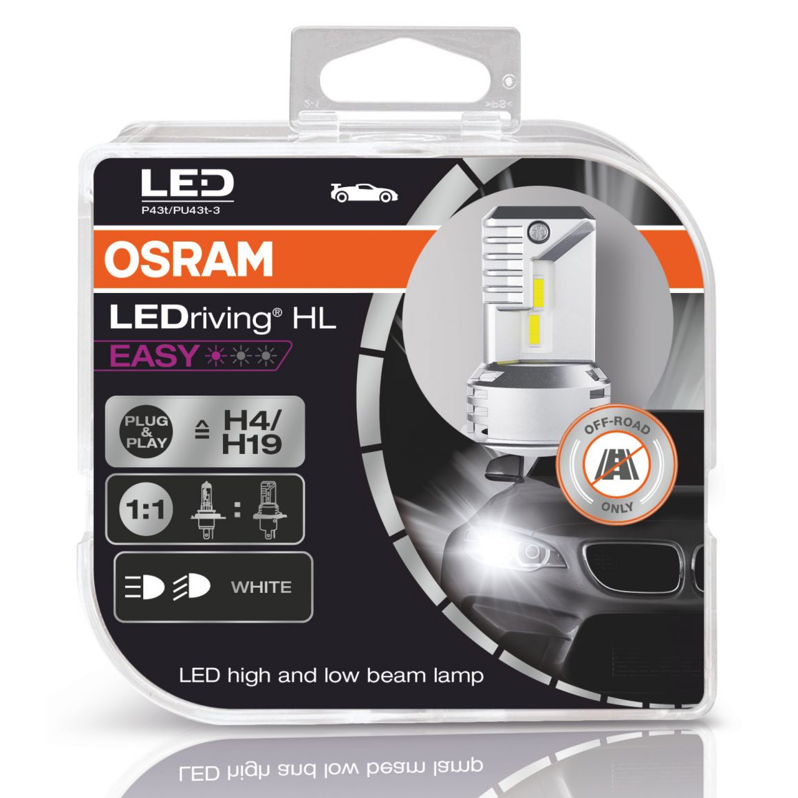 Lampade H4 LED Senza Adattatore OSRAM LEDriving Easy - Auto Parts Europe